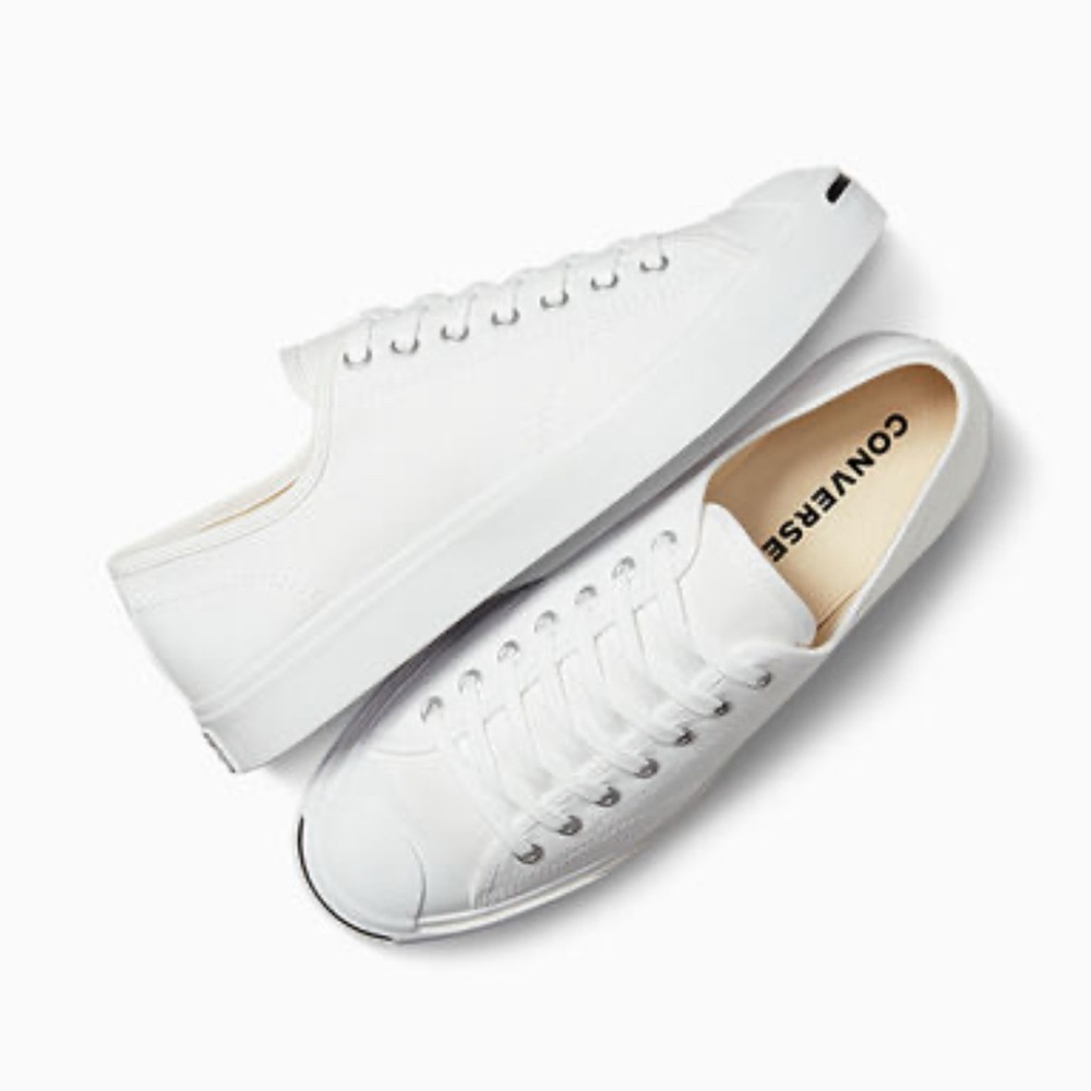 Converse Jack Purcell Men's White Canvas Sneakers NWT